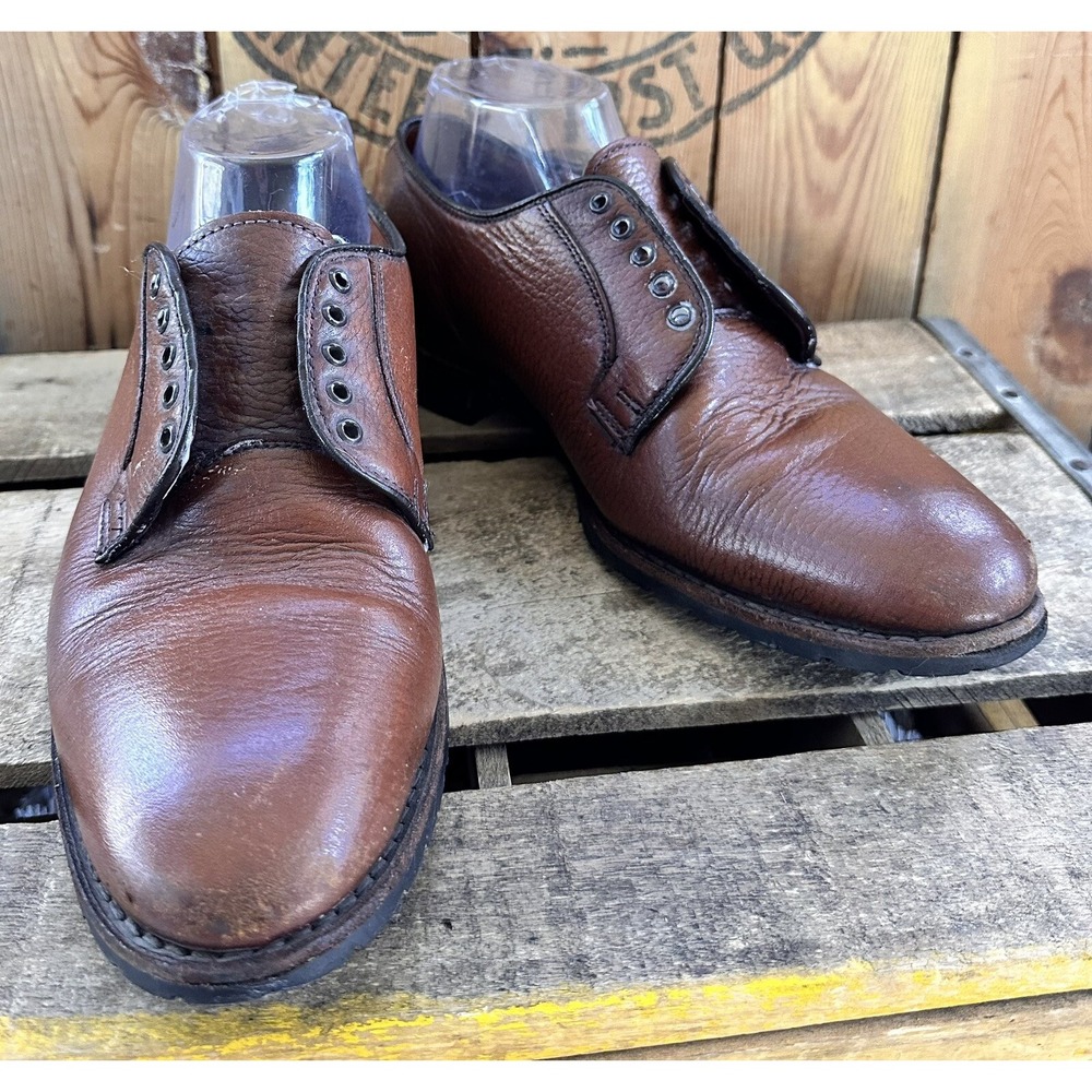 Allen Edmonds Dress Shoes San Marco Leather Mens 9 B Brown Excellent